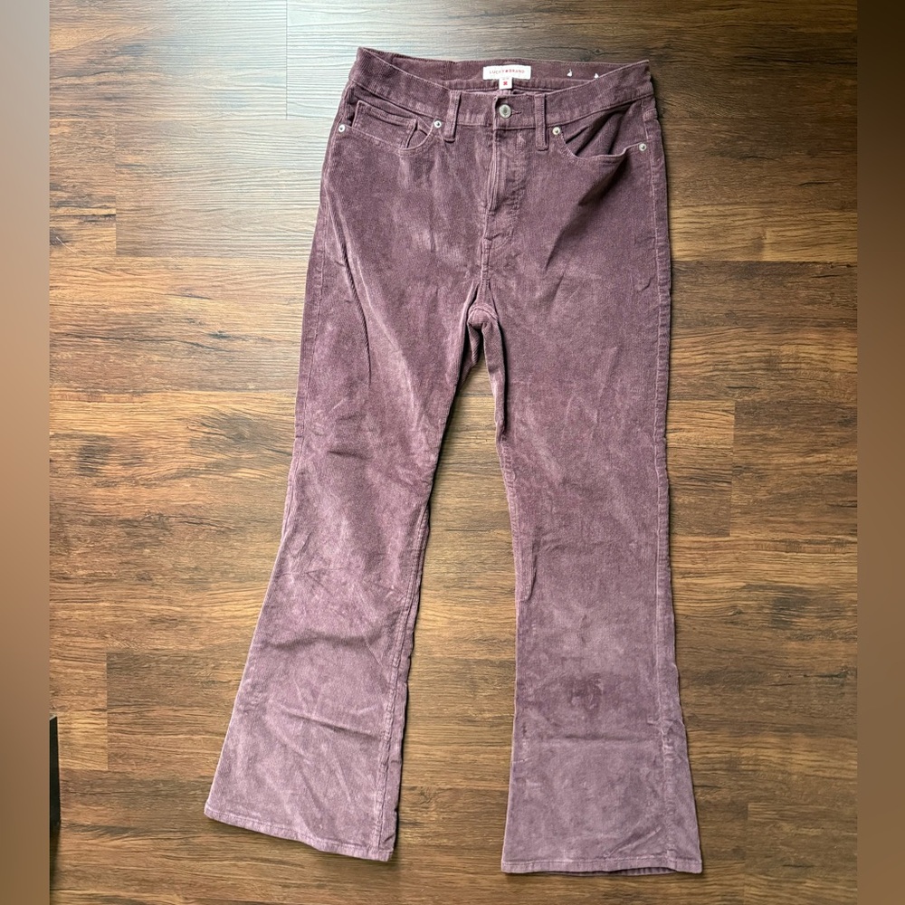 Lucky Brand Stevie Hi-Rise Flare Corduroy Jeans Size 10/30